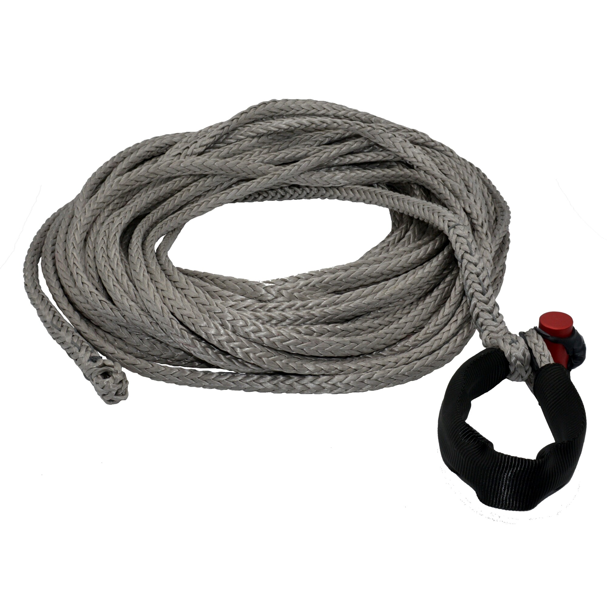 LockJaw, Synthetic Winch Rope Line w/Shackle, Max. Capacity 19800 lb, Length 100 ft, Diameter 3/8 in, Model# 20-0375100